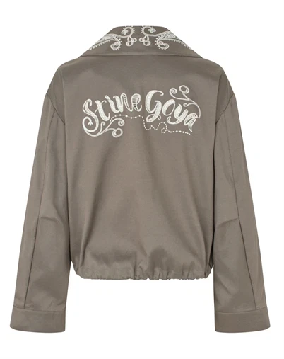 Stine Goya - Blouson Eyelet Bomber Jakke - Cherries On A Paisley